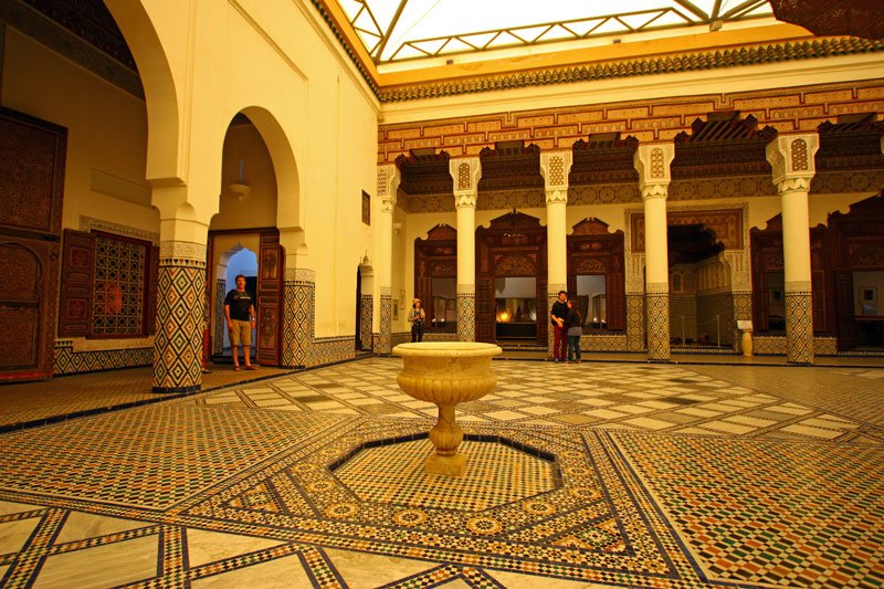 Внутренний двор музея Марракеша
