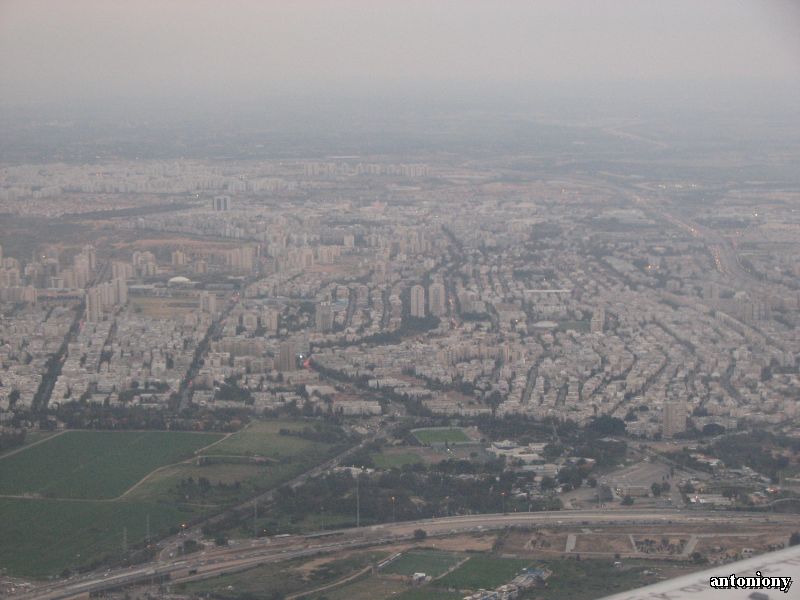 Тель-Авив с самолета