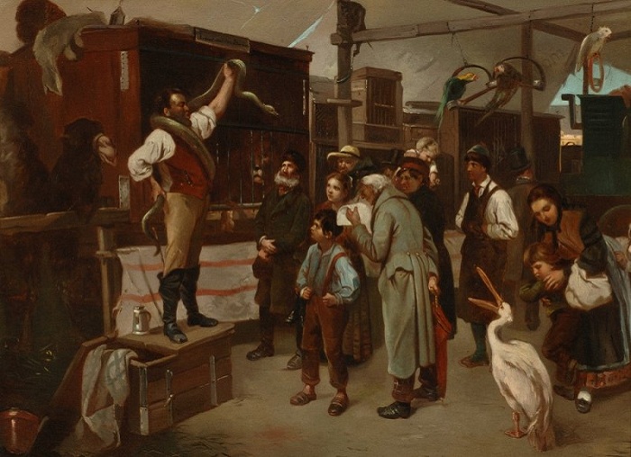 Бродячий цирк. (1870-1880 гг.).