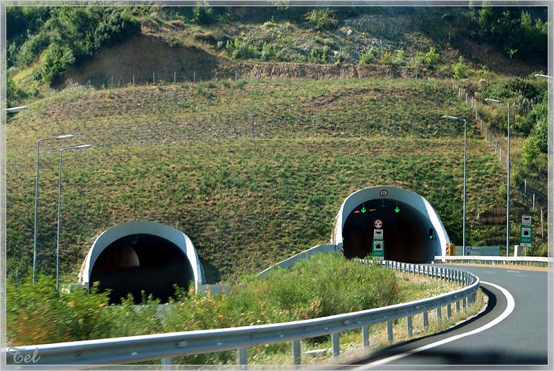 Туннели на трассе Thessaloniki -