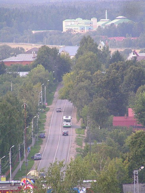 Дорога от станции к Волоколамке.