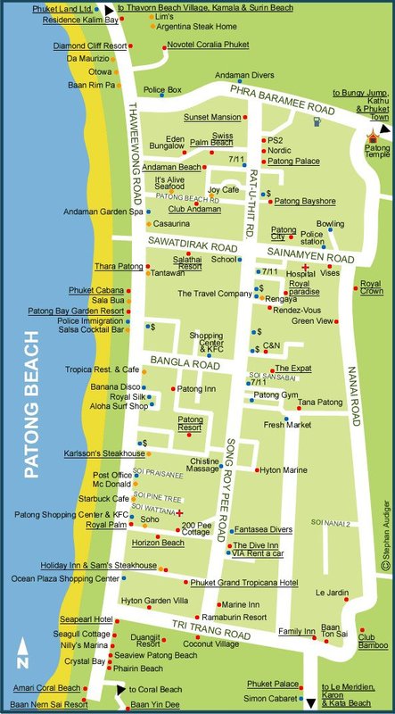 Это карта пляжа Пато...